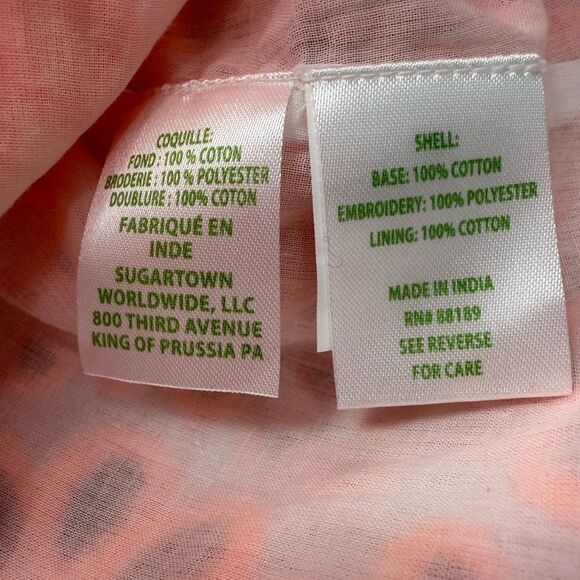 Lilly Pulitzer Orange Floral Eyelet Lace Top - Picture 7 of 8